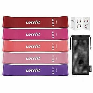 Exercise Resistance Bands Set with Instruction Guide & Carry Bag